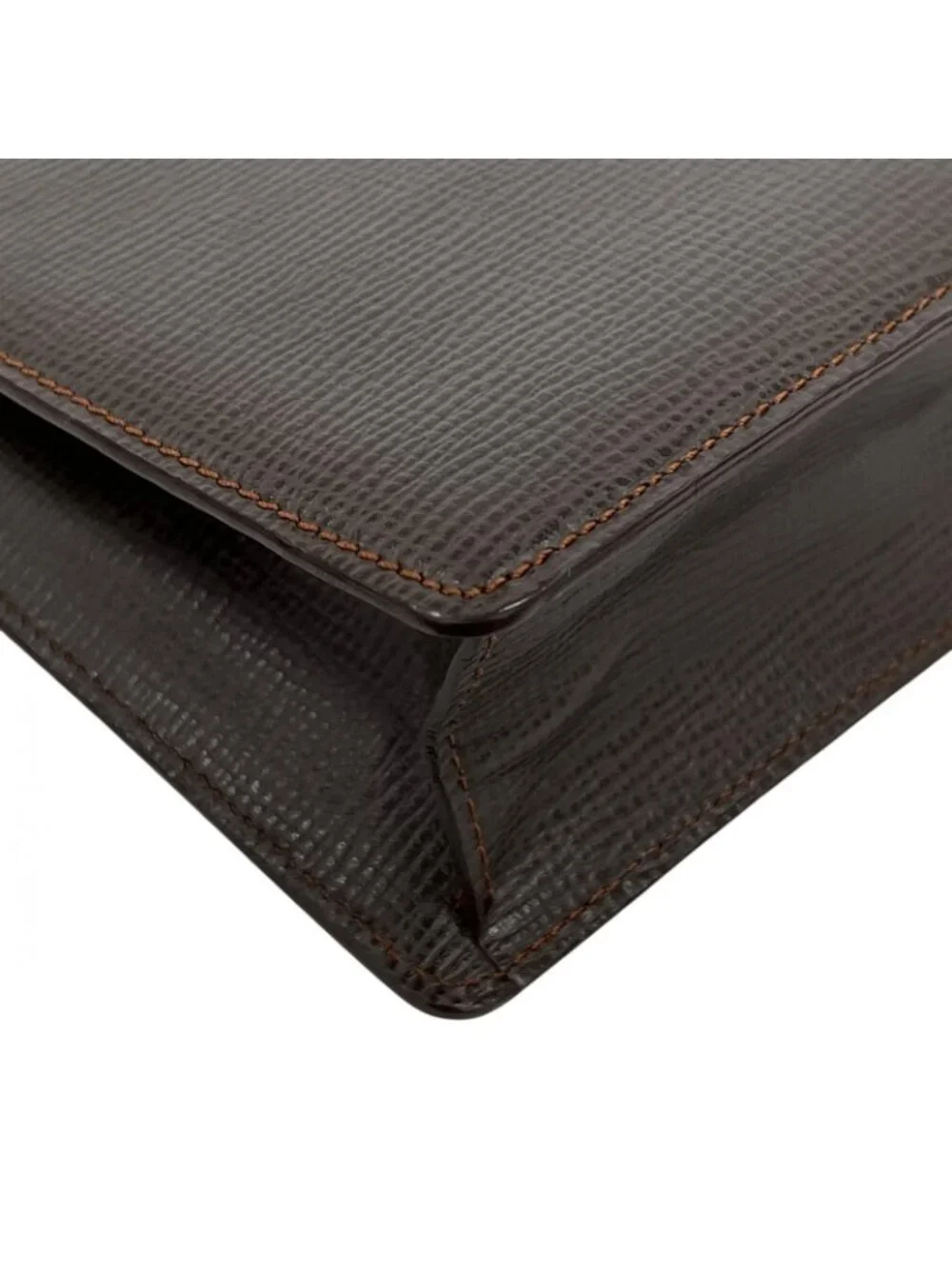Loewe Clutch Brown Anagram